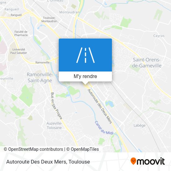 Autoroute Des Deux Mers plan