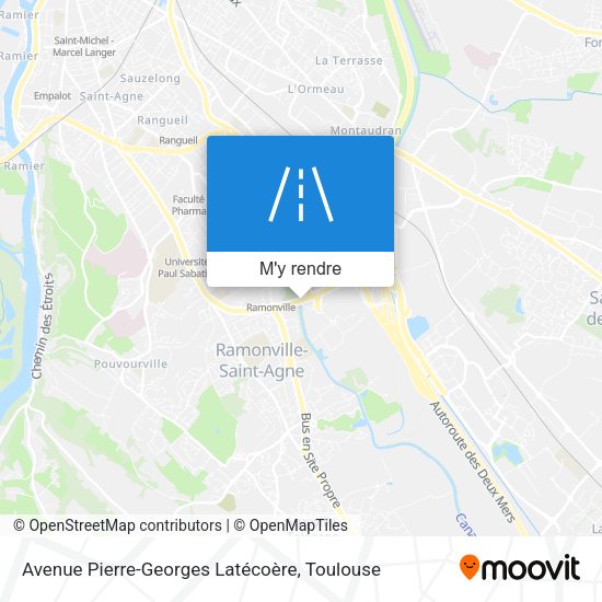 Avenue Pierre-Georges Latécoère plan