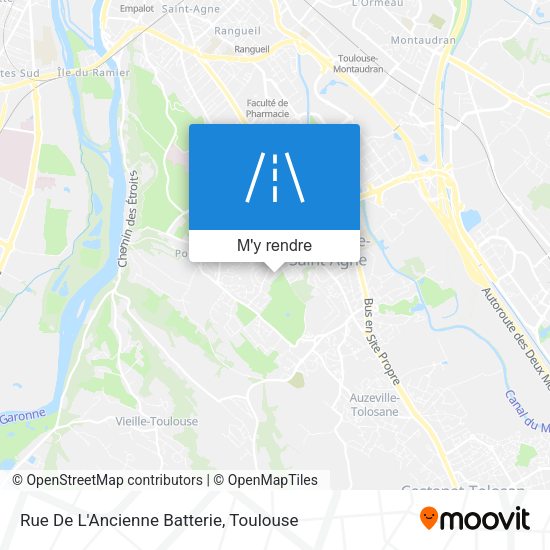 Rue De L'Ancienne Batterie plan