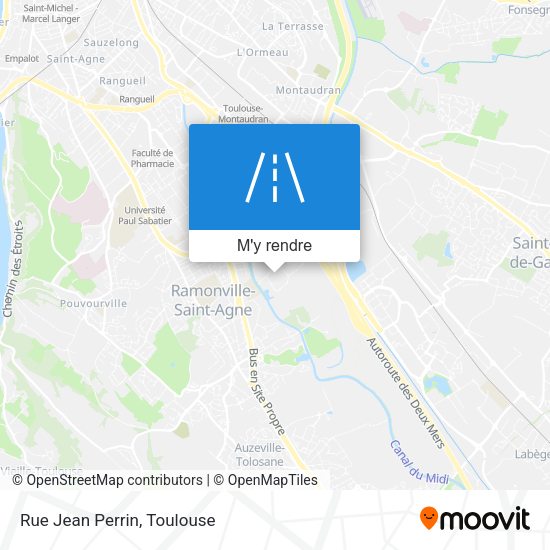 Rue Jean Perrin plan
