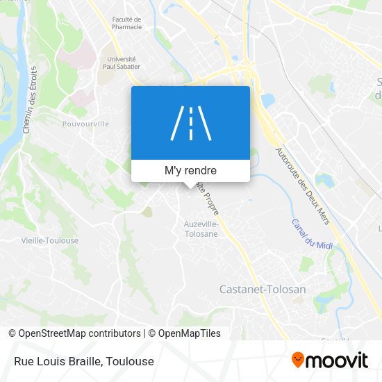 Rue Louis Braille plan