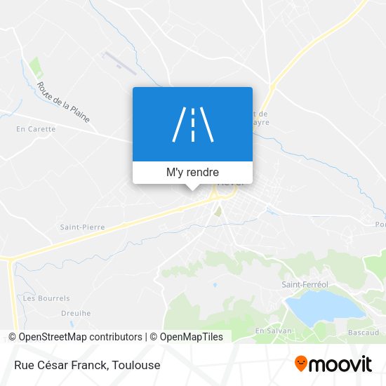 Rue César Franck plan