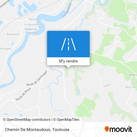 Chemin De Montaudous plan