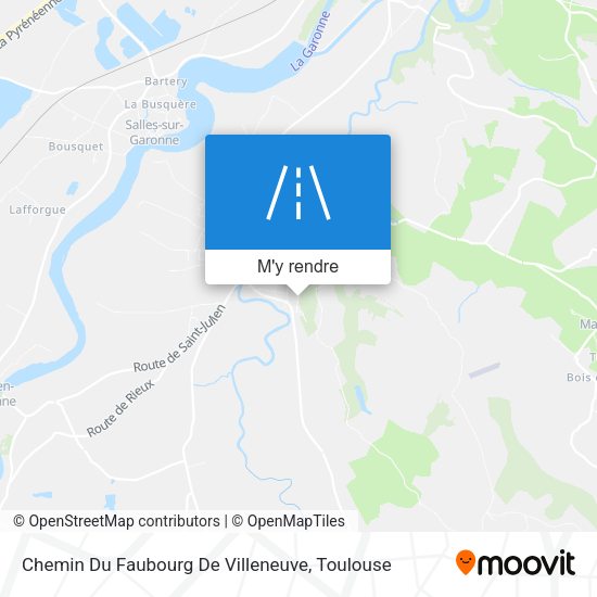 Chemin Du Faubourg De Villeneuve plan
