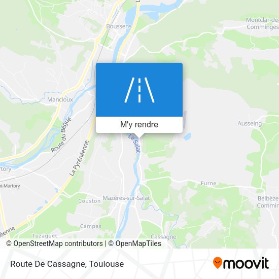 Route De Cassagne plan