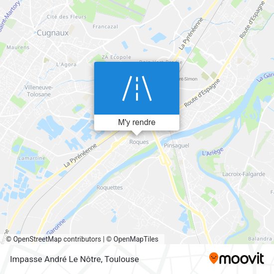 Impasse André Le Nôtre plan