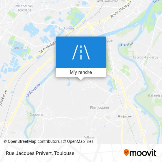 Rue Jacques Prévert plan