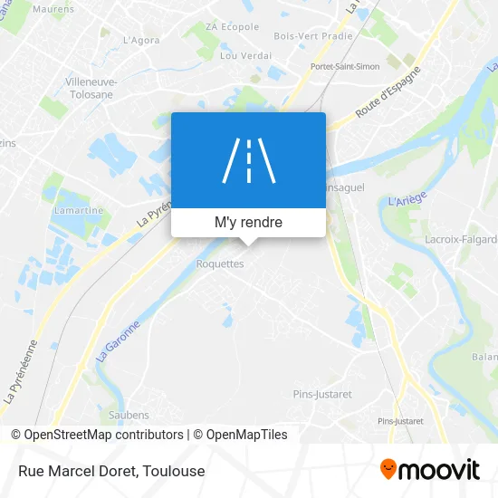 Rue Marcel Doret plan