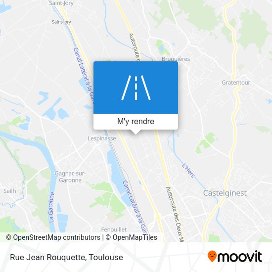 Rue Jean Rouquette plan