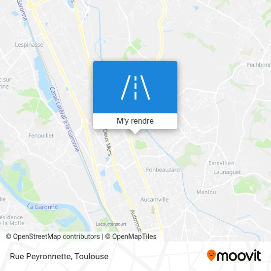 Rue Peyronnette plan