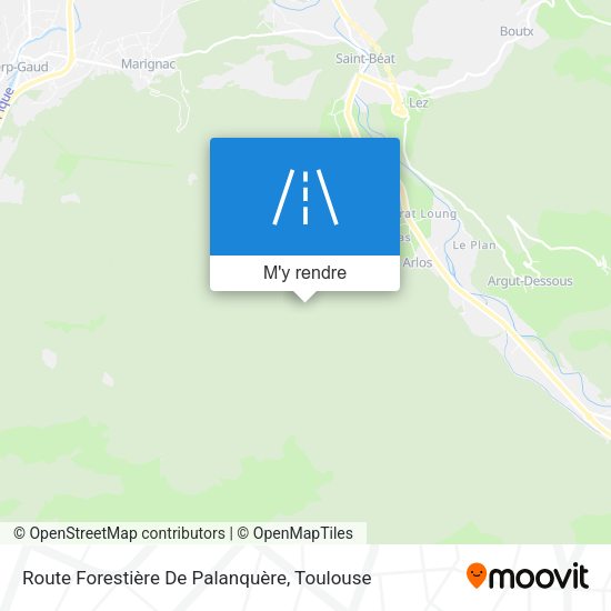 Route Forestière De Palanquère plan