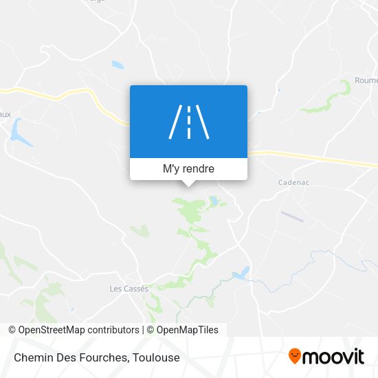 Chemin Des Fourches plan