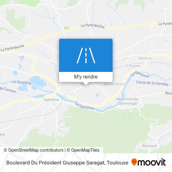 Boulevard Du Président Giuseppe Saragat plan