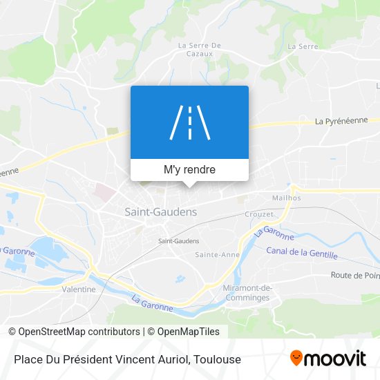 Place Du Président Vincent Auriol plan
