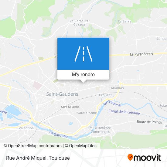 Rue André Miquel plan