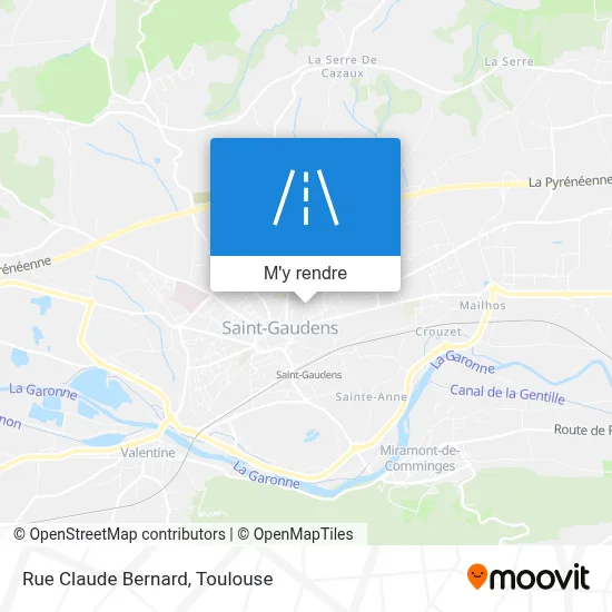 Rue Claude Bernard plan