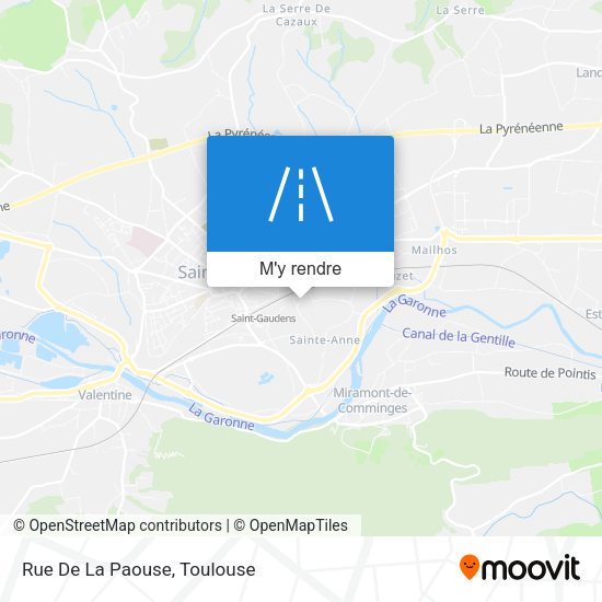 Rue De La Paouse plan