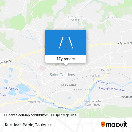 Rue Jean Perrin plan