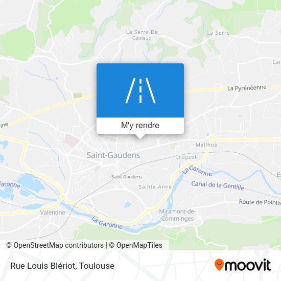 Rue Louis Blériot plan