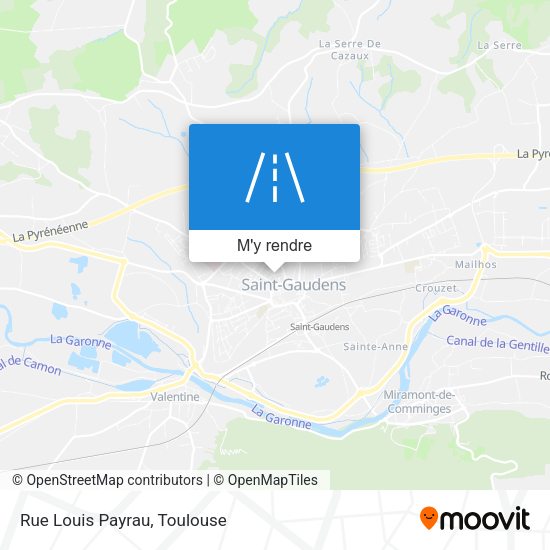 Rue Louis Payrau plan