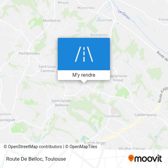 Route De Belloc plan