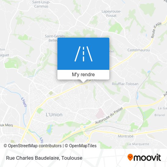 Rue Charles Baudelaire plan