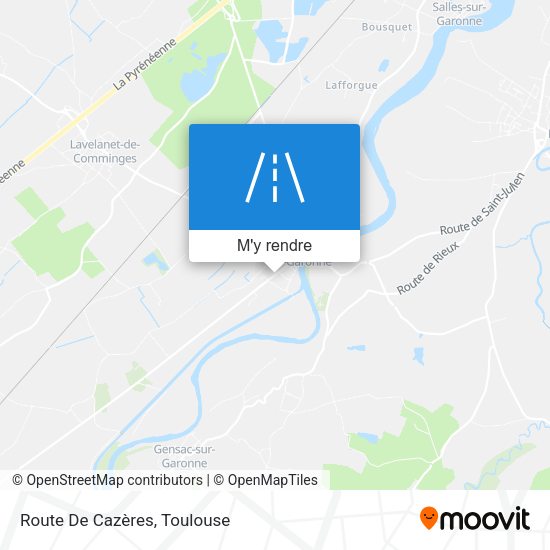 Route De Cazères plan
