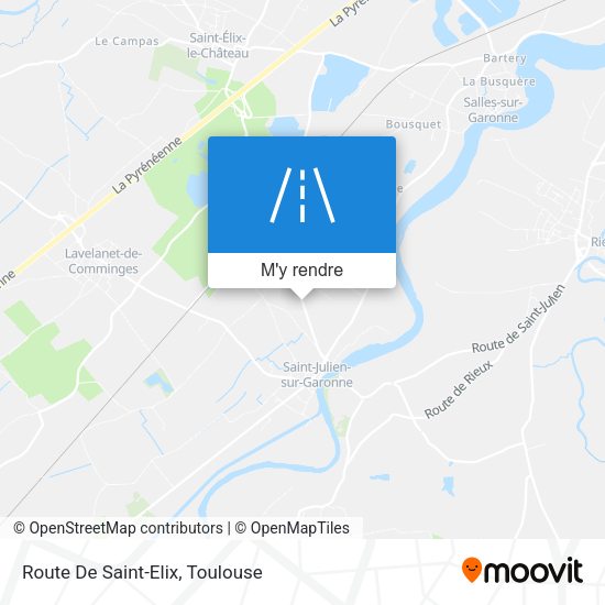 Route De Saint-Elix plan
