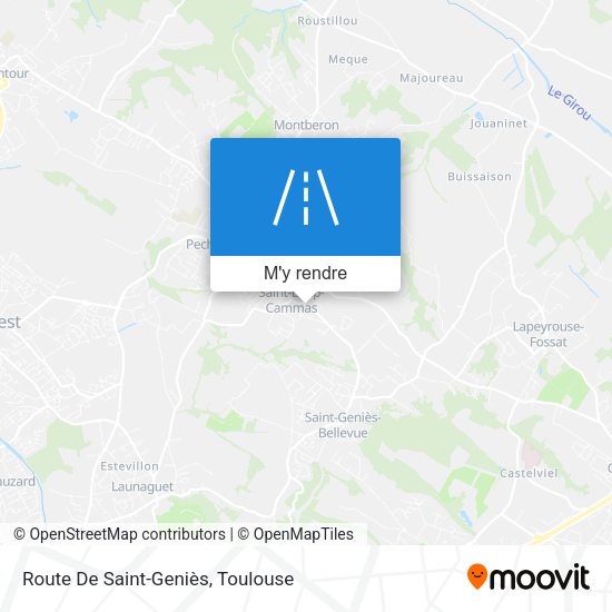 Route De Saint-Geniès plan