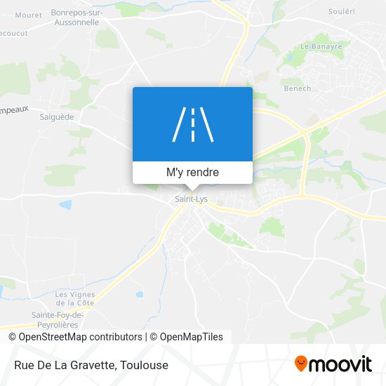 Rue De La Gravette plan