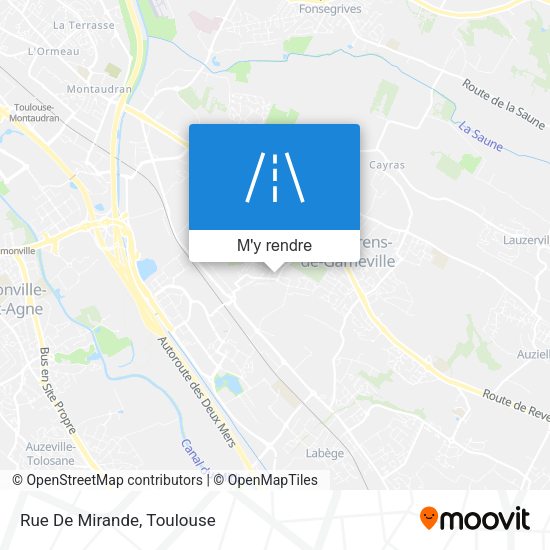 Rue De Mirande plan