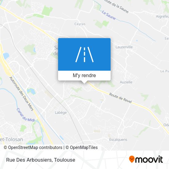 Rue Des Arbousiers plan
