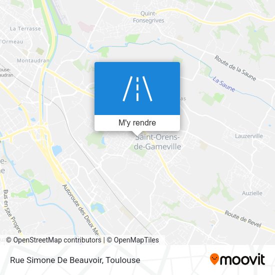 Rue Simone De Beauvoir plan