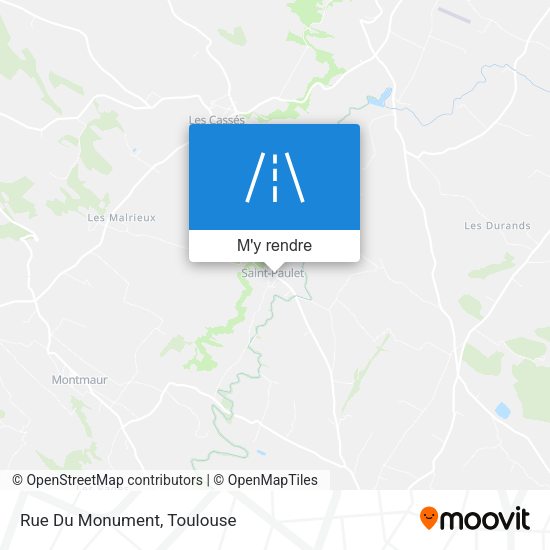 Rue Du Monument plan