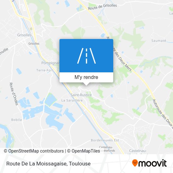 Route De La Moissagaise plan