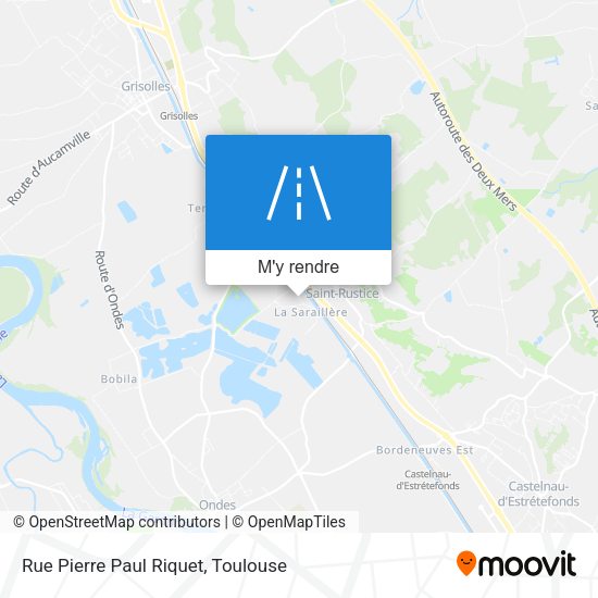 Rue Pierre Paul Riquet plan