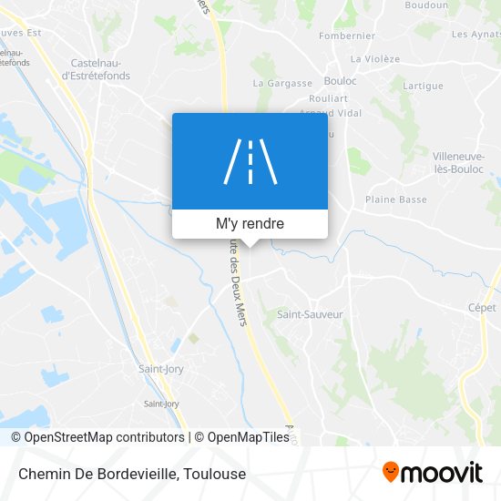 Chemin De Bordevieille plan