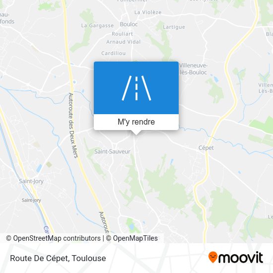 Route De Cépet plan