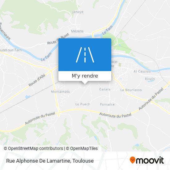 Rue Alphonse De Lamartine plan