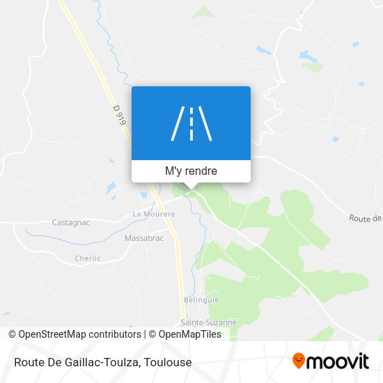 Route De Gaillac-Toulza plan