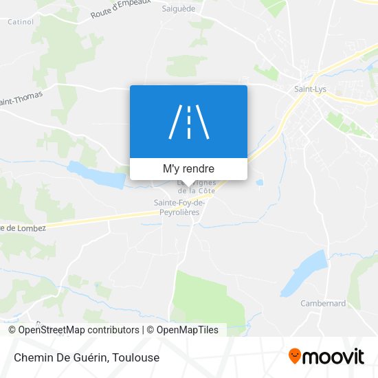 Chemin De Guérin plan