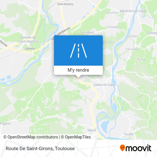 Route De Saint-Girons plan