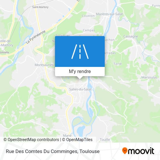 Rue Des Comtes Du Comminges plan