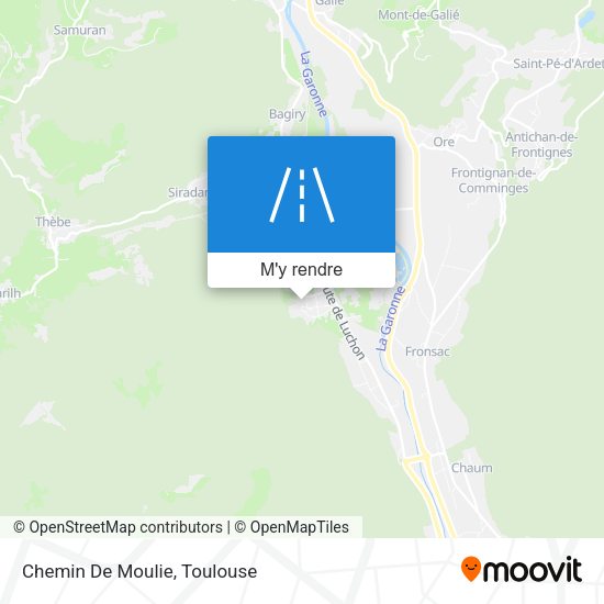 Chemin De Moulie plan