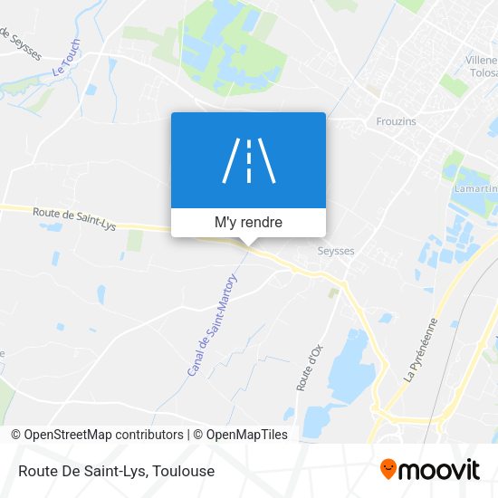 Route De Saint-Lys plan