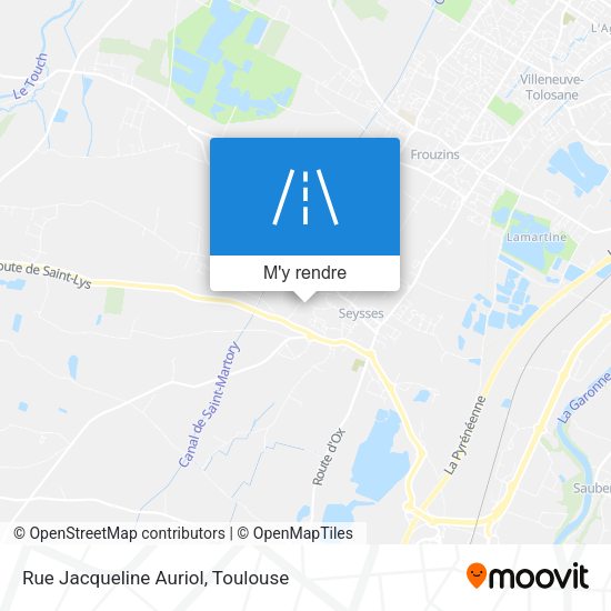 Rue Jacqueline Auriol plan