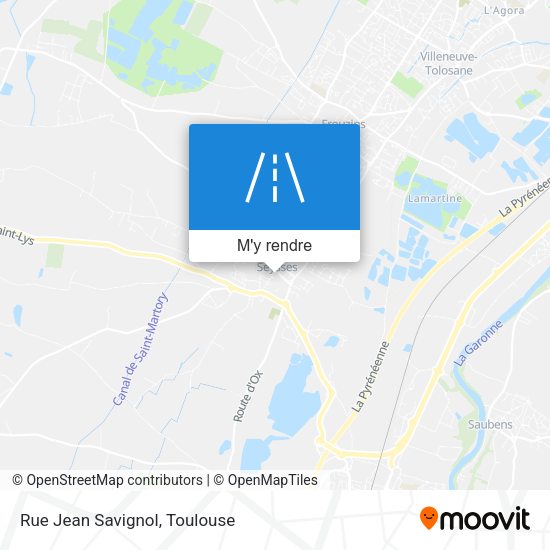 Rue Jean Savignol plan