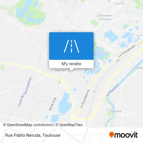 Rue Pablo Neruda plan