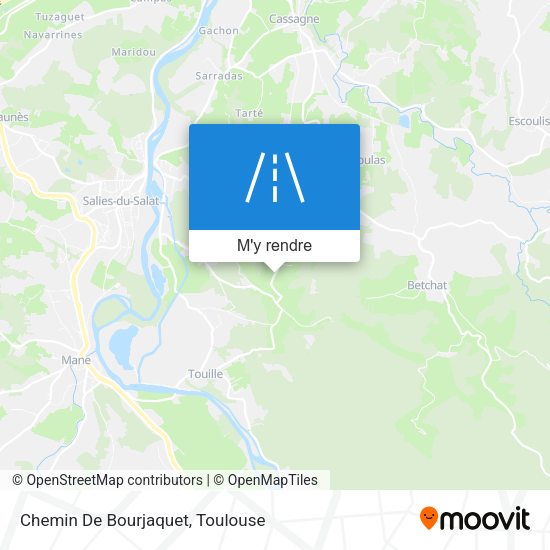 Chemin De Bourjaquet plan
