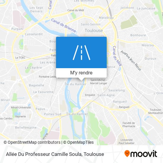 Allée Du Professeur Camille Soula plan